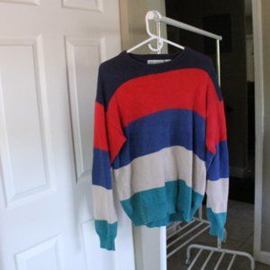 The Lodge 100% Cotton Striped Sweater